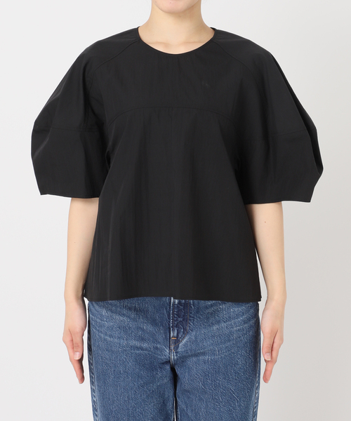 Spick & Span(スピックアンドスパン)の「ラウンドスリーブブラウス(シャツ/ブラウス・レディース・サックスブルー/ブラック/ホワイト・FREE)」の9枚目の写真