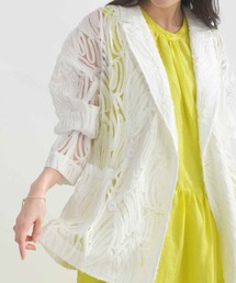 PICCIN | コード刺繍レースダブルジャケット(テーラードジャケット)