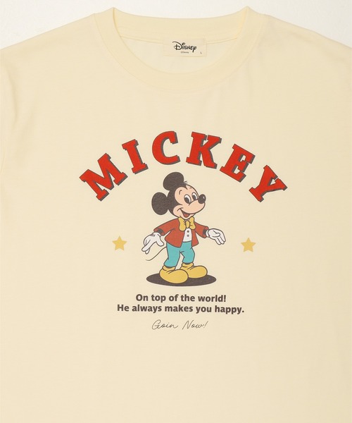 ALWAYS GOOD TIME(オルウェイズグッドタイム)の「【DISNEY/ディズニー】天竺 プリント BOXシルエット 半袖Tシャツ ミッキーマウス/ミニーマウス(Tシャツ/カットソー・レディース・クリーム/オートミール/ブルー系/グリーン・M/L)」の13枚目の写真