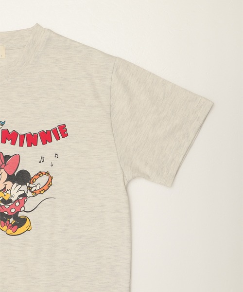 ALWAYS GOOD TIME(オルウェイズグッドタイム)の「【DISNEY/ディズニー】天竺 プリント BOXシルエット 半袖Tシャツ ミッキーマウス/ミニーマウス(Tシャツ/カットソー・レディース・クリーム/オートミール/ブルー系/グリーン・M/L)」の22枚目の写真
