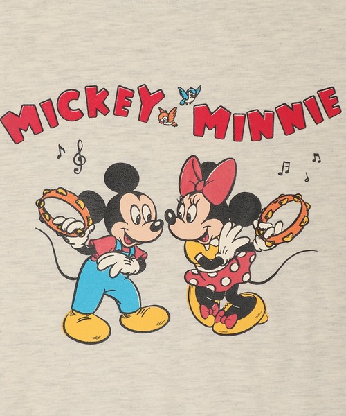 ALWAYS GOOD TIME(オルウェイズグッドタイム)の「【DISNEY/ディズニー】天竺 プリント BOXシルエット 半袖Tシャツ ミッキーマウス/ミニーマウス(Tシャツ/カットソー・レディース・クリーム/オートミール/ブルー系/グリーン・M/L)」の17枚目の写真