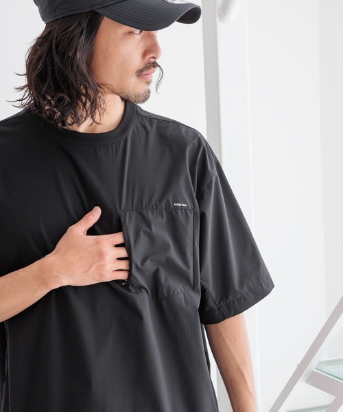 HEREIAM(ヘレイアム)の「【HEREIAM MEN】マイクロリッププルオーバー(Tシャツ/カットソー・メンズ・カモフラージュ/ブラック・MEDIUM/LARGE)」の6枚目の写真