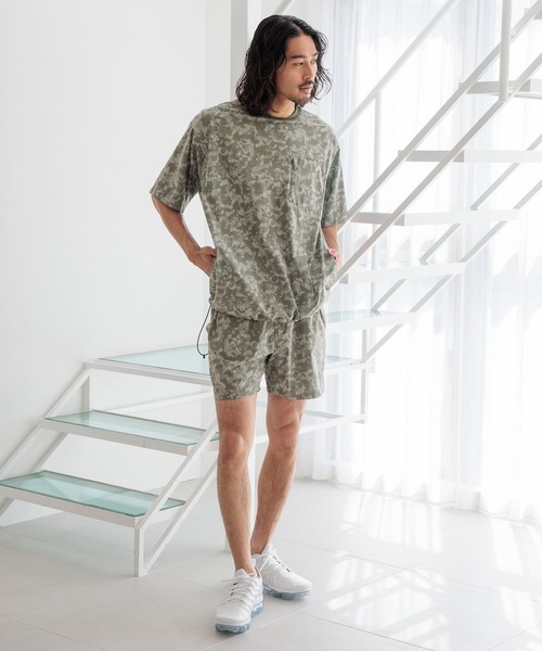 HEREIAM(ヘレイアム)の「【HEREIAM MEN】マイクロリッププルオーバー(Tシャツ/カットソー・メンズ・カモフラージュ/ブラック・MEDIUM/LARGE)」の9枚目の写真