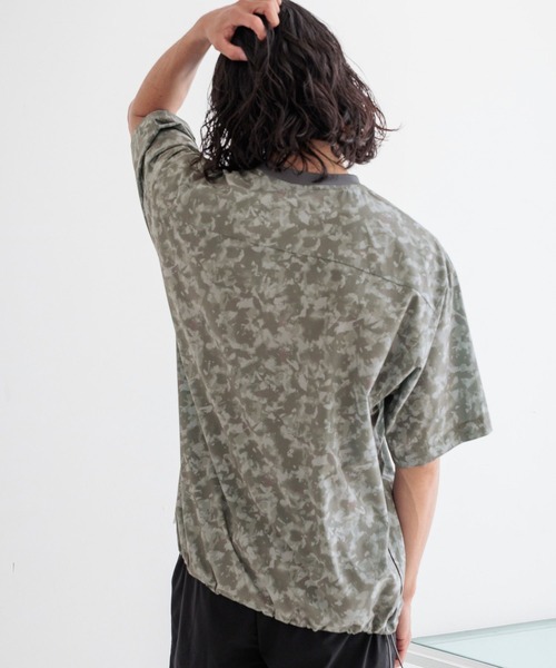 HEREIAM(ヘレイアム)の「【HEREIAM MEN】マイクロリッププルオーバー(Tシャツ/カットソー・メンズ・カモフラージュ/ブラック・MEDIUM/LARGE)」の15枚目の写真