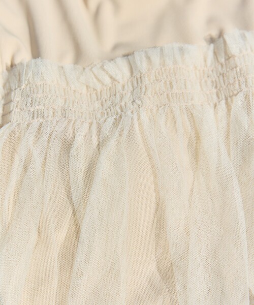 FREAK'S STORE(フリークスストア)の「限定展開 チュール ドッキング タンク セット 水着(トップス・パンツ)(水着・レディース・ブラウン/チャコールグレー/ナチュラル/ブルー・フリ-)」の8枚目の写真