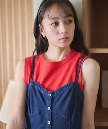 miumiu 赤ボーダー タンクトップ レッド miumiu 赤ボーダー タンクトップ レッド（MIU MIUのフリマ