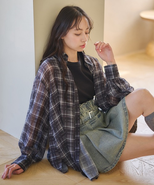 earth music&ecology(アースミュージックアンドエコロジー)の「リブタンクトップ(タンクトップ・レディース・チャコールグレー/ブルー系その他/レッド/ブラック/アイボリー/グリーン系その他・M/S)」の18枚目の写真