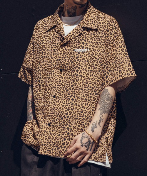 Subciety（サブサエティ）の「Leopard rayon shirt（シャツ/ブラウス・メンズ・ブラック/ベージュ・SMALL/MEDIUM/LARGE/X-LARGE）」の2枚目の写真