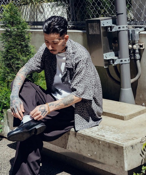 Subciety（サブサエティ）の「Leopard rayon shirt（シャツ/ブラウス・メンズ・ブラック/ベージュ・SMALL/MEDIUM/LARGE/X-LARGE）」の11枚目の写真