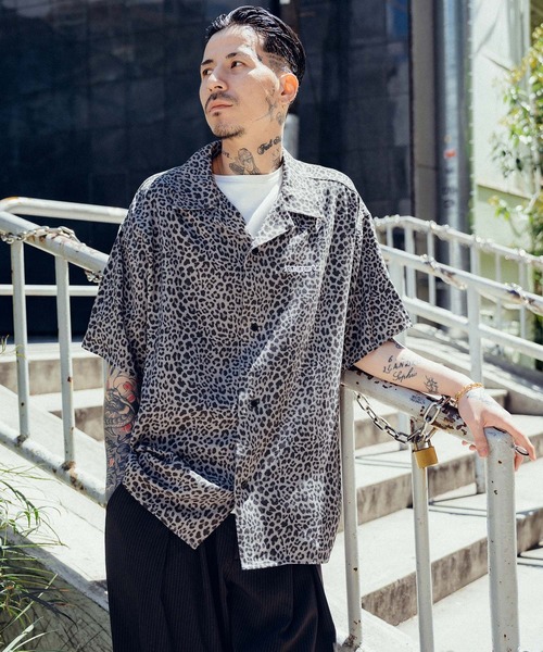 Subciety（サブサエティ）の「Leopard rayon shirt（シャツ/ブラウス・メンズ・ブラック/ベージュ・SMALL/MEDIUM/LARGE/X-LARGE）」の10枚目の写真