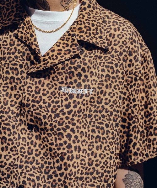 Subciety（サブサエティ）の「Leopard rayon shirt（シャツ/ブラウス・メンズ・ブラック/ベージュ・SMALL/MEDIUM/LARGE/X-LARGE）」の5枚目の写真