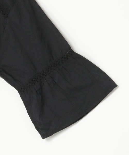 notch.（ノッチ）の「【 notch. by KR 】インド綿　シアー/レース切替ルーズボイルワンピース（ワンピース・レディース・ネイビー/オフホワイト/ブルー/ブラック・M/TM）」の20枚目の写真