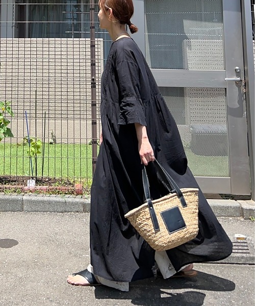 セール】【 notch. by KR 】インド綿 シアー/レース切替ルーズボイル