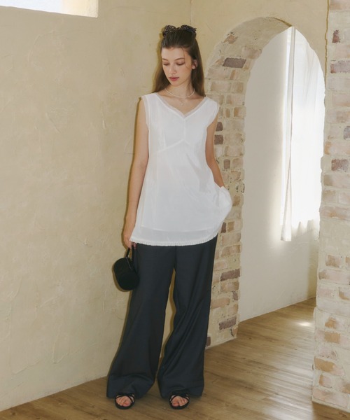 GIUNON hemsheerpleateddress ヘムシアープリーツドレス hem sheer pleated dress / ヘムシアープリーツドレス