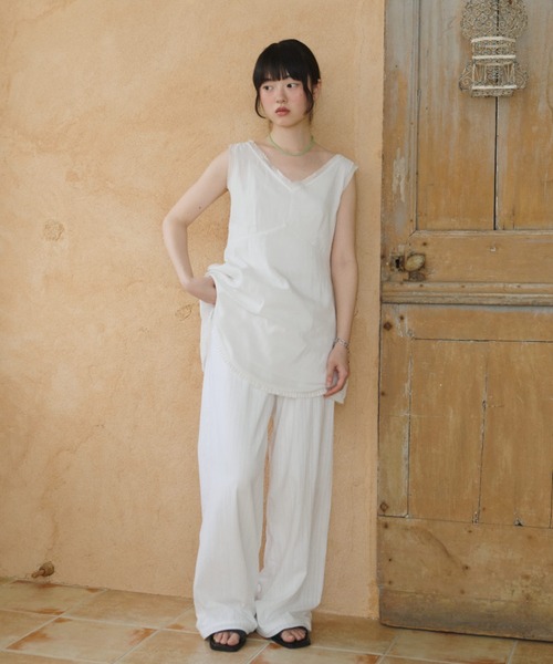 GIUNON hemsheerpleateddress ヘムシアープリーツドレス hem sheer pleated dress / ヘムシアープリーツドレス