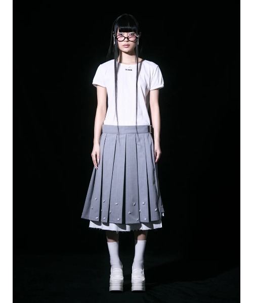 neith.（ネイス）の「neith./ネイス/Rose Pleats Skirt Pants