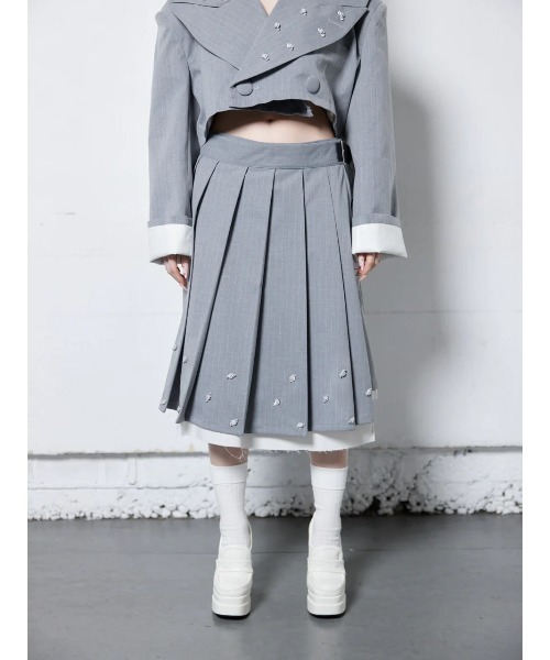neith.（ネイス）の「neith./ネイス/Rose Pleats Skirt Pants
