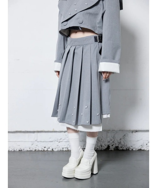 neith.（ネイス）の「neith./ネイス/Rose Pleats Skirt Pants
