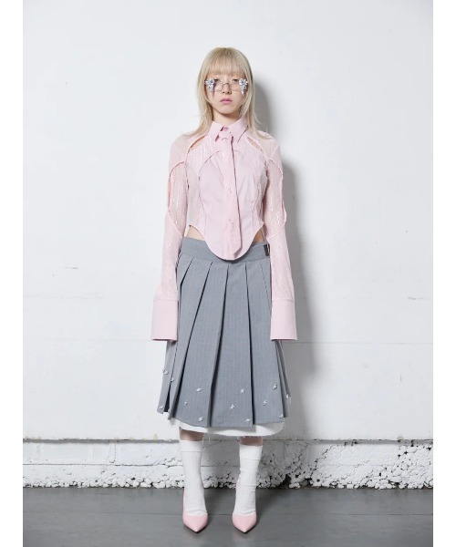 neith.（ネイス）の「neith./ネイス/Rose Pleats Skirt Pants