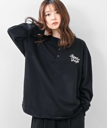 [ROUXDI PERFE ルゥディパフィー]日本製ヘンリーネックトップス