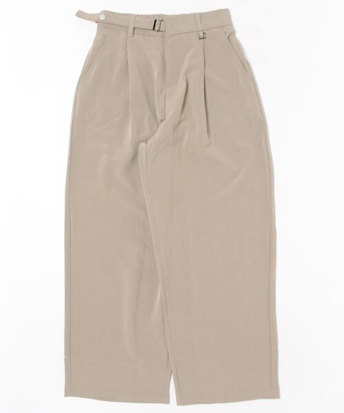 aimoha（アイモハ）の「調節ベルト付きワイドタックスラックスパンツ（スラックス・メンズ・ライトベージュ/チョコ/ブラック・MEDIUM/LARGE）」の20枚目の写真