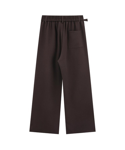 aimoha（アイモハ）の「調節ベルト付きワイドタックスラックスパンツ（スラックス・メンズ・ライトベージュ/チョコ/ブラック・MEDIUM/LARGE）」の10枚目の写真