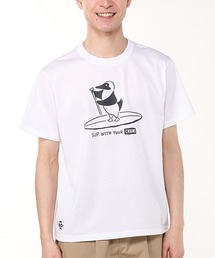 CHUMS（チャムス）の「CHUMS/チャムス 半袖Tシャツ フロントプリント UVケア 速乾 CH01-2540（Tシャツ/カットソー・メンズ）」