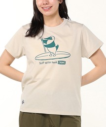 CHUMS/チャムス 半袖Tシャツ フロントプリント UVケア 速乾 CH01-2540