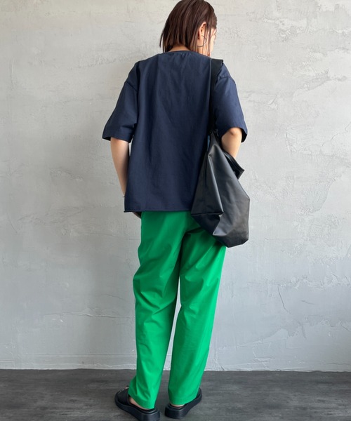 FUNG（ファング）の「[FUNG/ファング] IM ALRIGHT カットオフ プリントＴシャツ（Tシャツ/カットソー・レディース・ネイビー・M）」の10枚目の写真