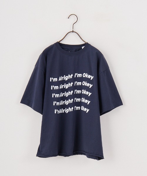 tシャツ 「FUNG/ファング」 IM ALRIGHT カットオフ プリントＴシャツ レディース FUNG tシャツ 「FUNG/ファング」 IM ALRIGHT カットオフ