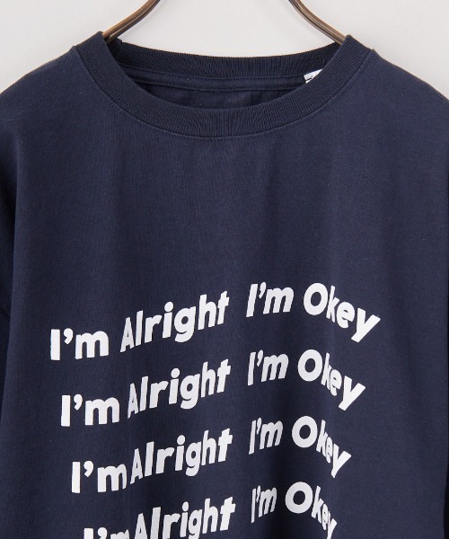 FUNG（ファング）の「[FUNG/ファング] IM ALRIGHT カットオフ プリントＴシャツ（Tシャツ/カットソー・レディース・ネイビー・M）」の19枚目の写真