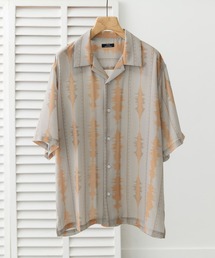 セットアップ　ITEMS URBAN RESEARCH ベージュ半袖シャツ　L セットアップ ITEMS URBAN RESEARCH ベージュ半袖シャツ L