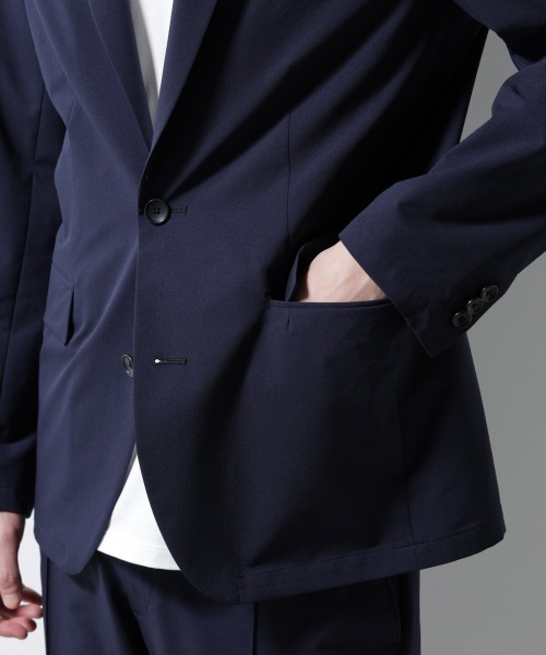 NANO universe（ナノユニバース）の「「N JACKET BASIC」ダントツオチール防汚テックストレッチジャケット(セットアップ可)（テーラードジャケット・メンズ・ネイビー/チャコール・S/M/L）」の22枚目の写真