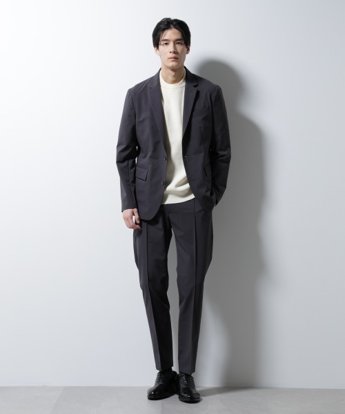 NANO universe（ナノユニバース）の「「N JACKET BASIC」ダントツオチール防汚テックストレッチジャケット(セットアップ可)（テーラードジャケット・メンズ・ネイビー/チャコール・S/M/L）」の6枚目の写真