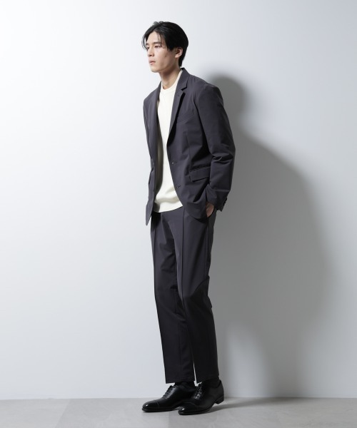 NANO universe（ナノユニバース）の「「N JACKET BASIC」ダントツオチール防汚テックストレッチジャケット(セットアップ可)（テーラードジャケット・メンズ・ネイビー/チャコール・S/M/L）」の7枚目の写真