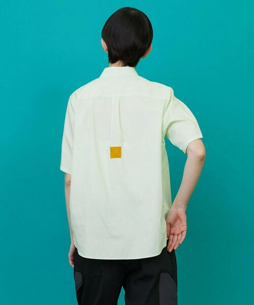 FRAPBOIS（フラボア）の「ターゲットシャツ（シャツ/ブラウス・レディース・ネイビー/ライム・1/2）」の4枚目の写真