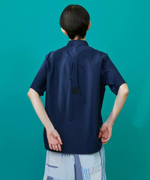 FRAPBOIS（フラボア）の「ターゲットシャツ（シャツ/ブラウス・レディース・ネイビー/ライム・1/2）」の13枚目の写真