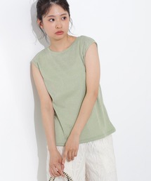 N.（N. Natural Beauty Basic） | フレンチスリーブラメカットソー(Tシャツ/カットソー)
