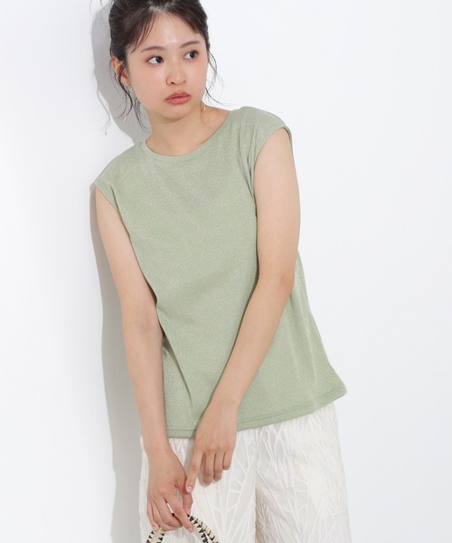 フレンチスリーブラメカットソー（Tシャツ/カットソー）｜N.（N