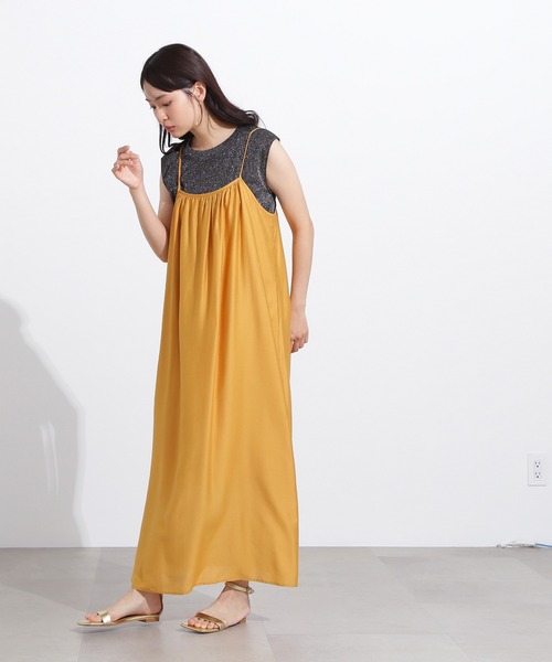 N.(N. Natural Beauty Basic)(エヌエヌナチュラルビューティーベーシック)の「フレンチスリーブラメカットソー(Tシャツ/カットソー・レディース・ライトグリーン/ブラック/グレー・MEDIUM)」の9枚目の写真