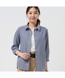 TOKYO SHIRTS | 【Pitta Re:)】 レディースカジュアルシャツ Wガーゼ 七分袖 綿100%(シャツ/ブラウス)