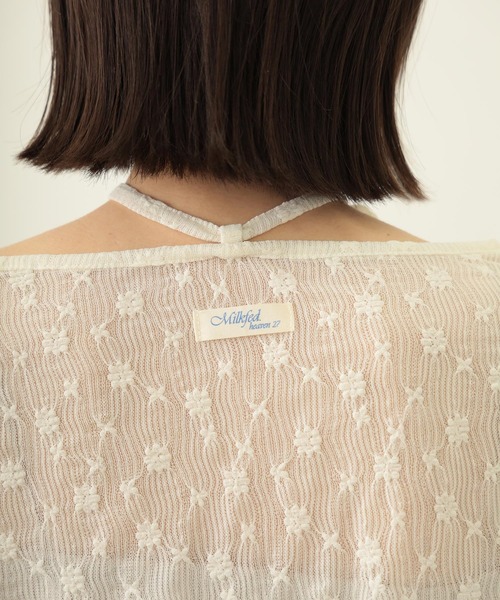 MILKFED.（ミルクフェド）の「LACE L/S TOP（Tシャツ/カットソー・レディース・オフホワイト/ブラック・ONE SIZE）」の13枚目の写真