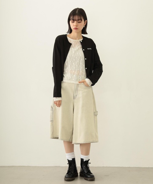 MILKFED.（ミルクフェド）の「LACE L/S TOP（Tシャツ/カットソー・レディース・オフホワイト/ブラック・ONE SIZE）」の20枚目の写真