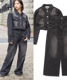 DURAS（デュラス）の「デニムJK＆パンツ2点セットアップ（セットアップ）」