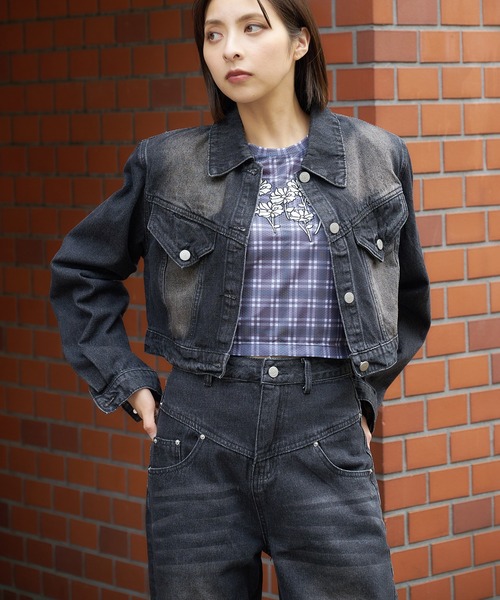 DURAS(デュラス)の「デニムJK&パンツ2点セットアップ(セットアップ・レディース・キャメル/グリーン/ブラック・SMALL/MEDIUM)」の8枚目の写真