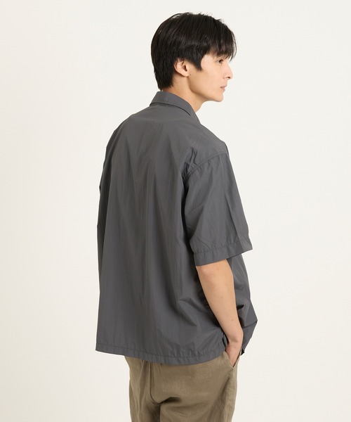 coca(coca)(コカ)の「ライトワッシャーナイロン半袖シャツ(シャツ/ブラウス・メンズ・チャコール/ブラウン・M/L/XL)」の10枚目の写真