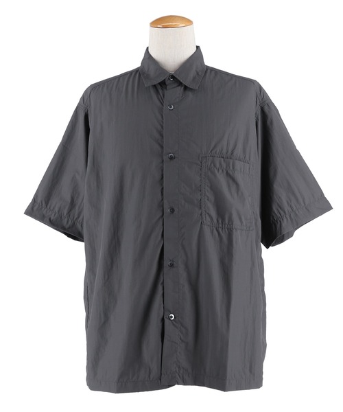 coca(coca)(コカ)の「ライトワッシャーナイロン半袖シャツ(シャツ/ブラウス・メンズ・チャコール/ブラウン・M/L/XL)」の19枚目の写真