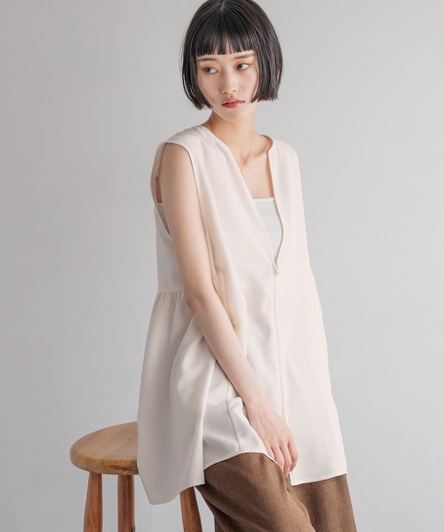 LOWRYS FARM(ローリーズファーム)の「バスケットベスト(その他アウター・レディース・チャコールグレー/アイボリー/ベージュ/ブラウン・FREE)」の10枚目の写真