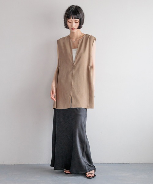 LOWRYS FARM(ローリーズファーム)の「バスケットベスト(その他アウター・レディース・チャコールグレー/アイボリー/ベージュ/ブラウン・FREE)」の20枚目の写真