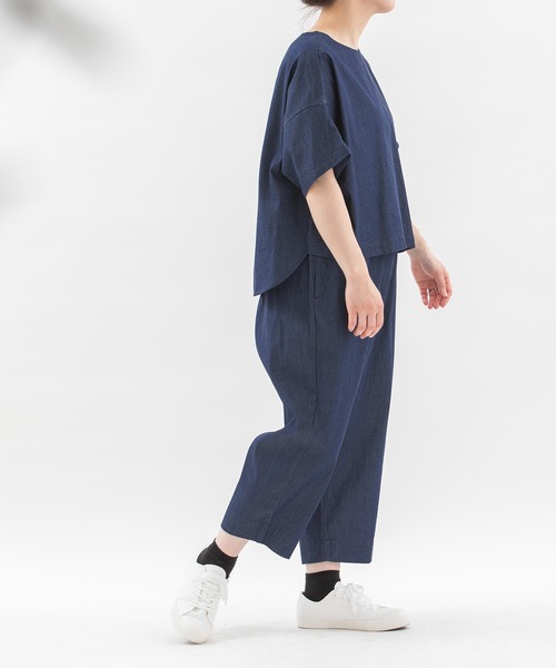 nop de nod(ノップドゥノッド)の「Pommeパンツ(その他パンツ・レディース・ブラック/ブルー系その他/インディゴブルー・3)」の18枚目の写真